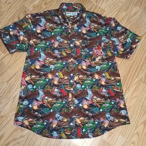 Shiti Coolers Brand Lightweight Button Up Shirt. Men's XL